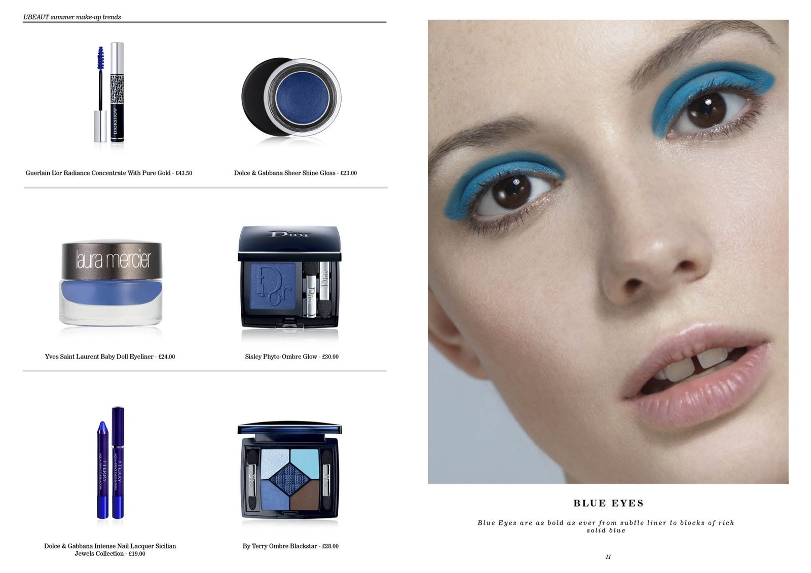 Blue Eyes beauty editorial