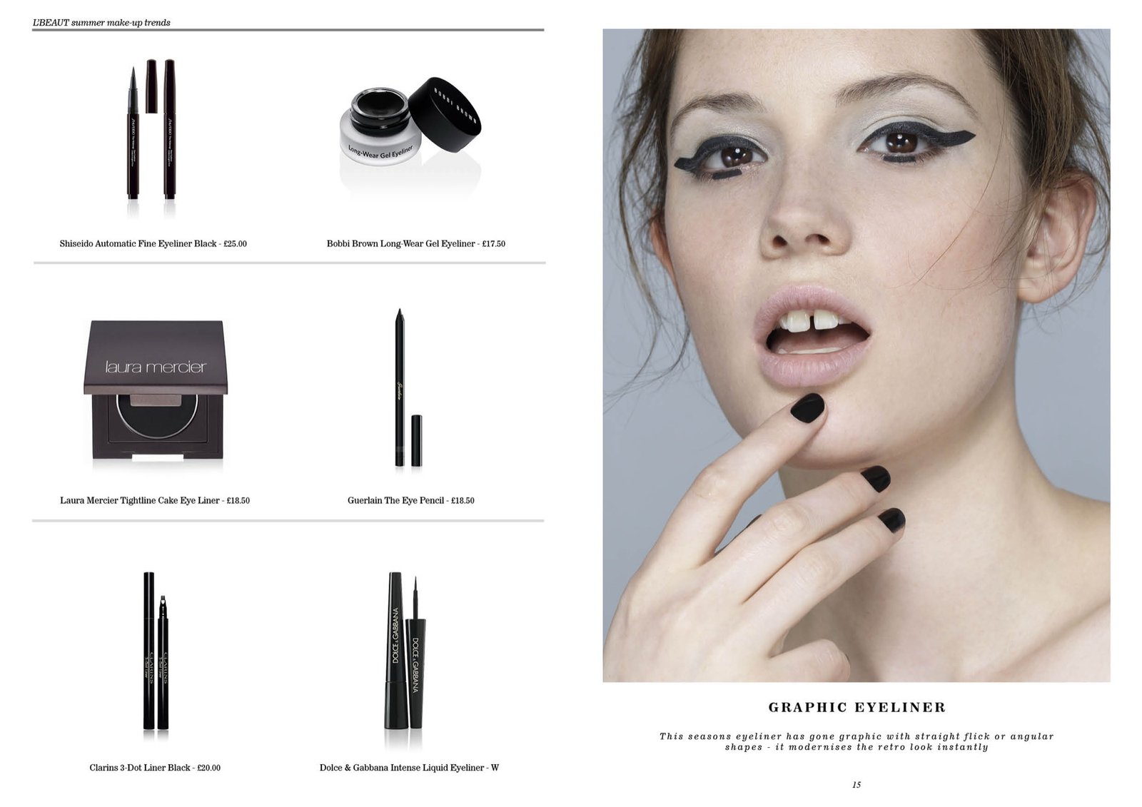 Graphic Eyeliner beauty editorial